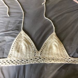 Handmade crochet crop top / bralette